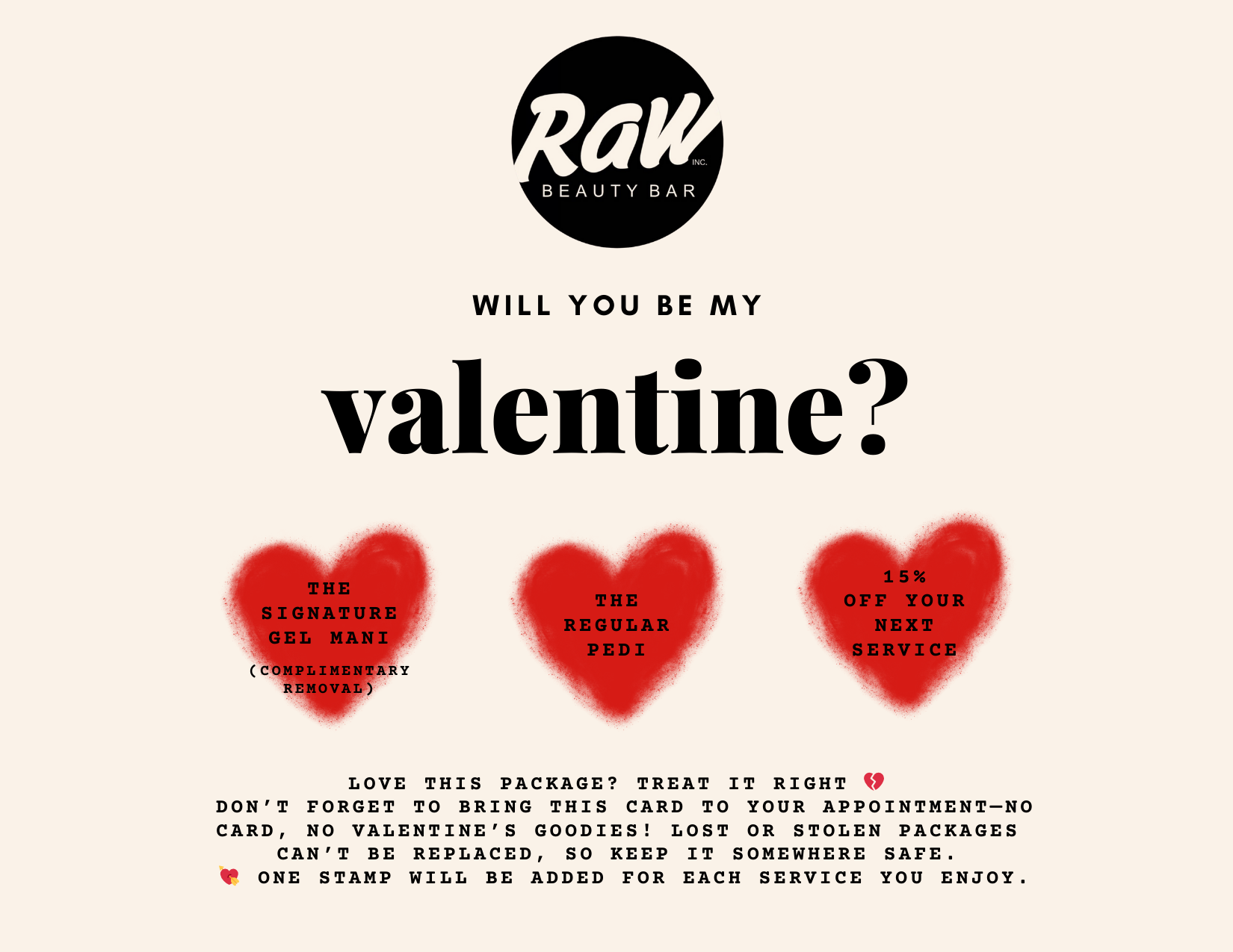 Valentine's Day Stamp Package